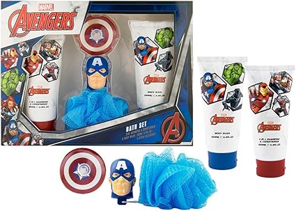 Avengers - Marvel Capitán América de los Vengadores Set de Regalo Infantil - 3 Piezas