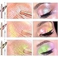 JUR MORNIER Multichrome Liquid Eyeshadow Set, 3 Colors Multi-Dimensional Eye Liner Makeup, High Pigment Waterproof Metallic Liner, Ultra Fine Tip Glitter (04 Wonder+05 Sunrise+06 Dusk)