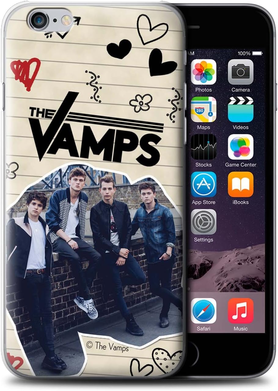 Official The Vamps Phone Case / Cover for Apple iPhone 6S / Black Pen Design / The Vamps Doodle Book Collection