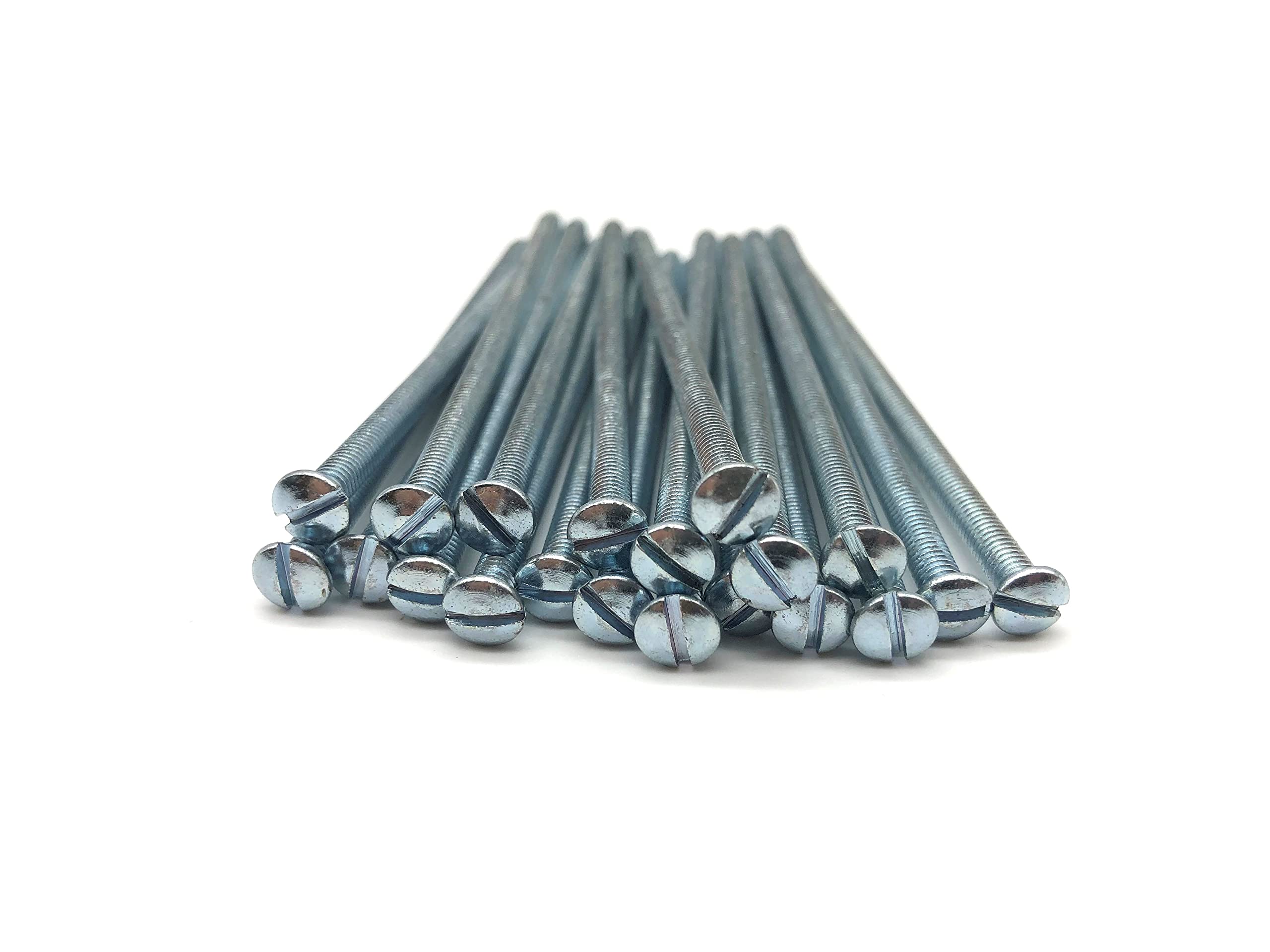 Jones DIY M3.5 Silver Electrical Socket Screws, 75mm, For Switches, Light Switch, Plug Sockets, 3.5mm x 75mm, (20)