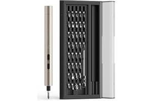 iFu Mini Electric Screwdriver, 42 in 1 Precision Screwdriver Set – Small Cordless Power Screwdriver with LED Light & 37 Magnetic Bits, Repair Tool for Phone Laptop Camera Watch Computer