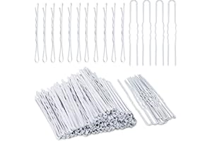 White Bobby Pins, AITRAI 110 pcs Hair Pins Kit 100pcs White Hair Pins &10pcs White U-shaped Hair Pins with Box Hair Accessories for Women Girls, 2.2 Inch