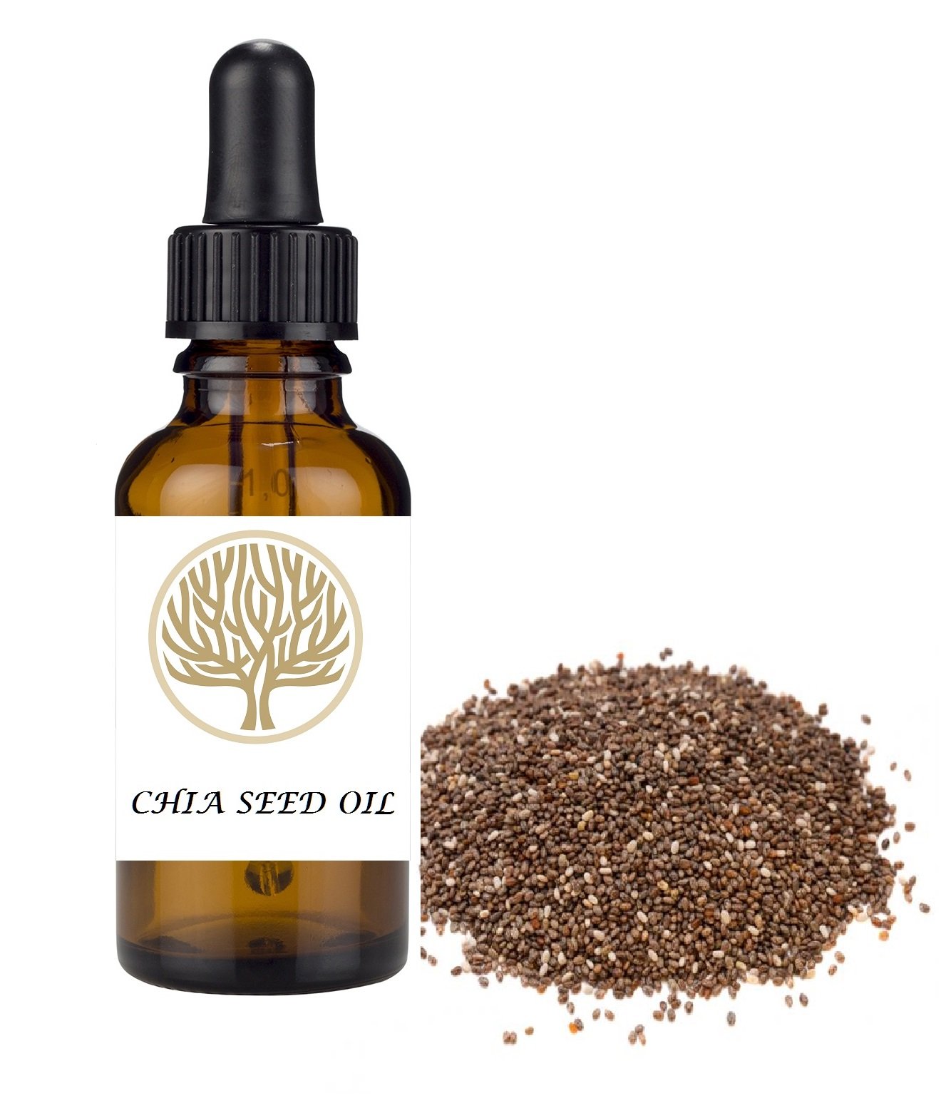 100% NATURAL Chia Seed Virgin Oil. Antioxidant, anti-aging, regenerate tissue. (30ml)