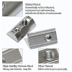 20 Pcs 2020 Series T Spring Nut, M4 Thread Roll in