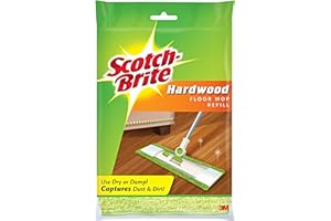 Scotch-Brite Microfiber Hardwood Floor Mop Refill, 1 Mop Head Refill