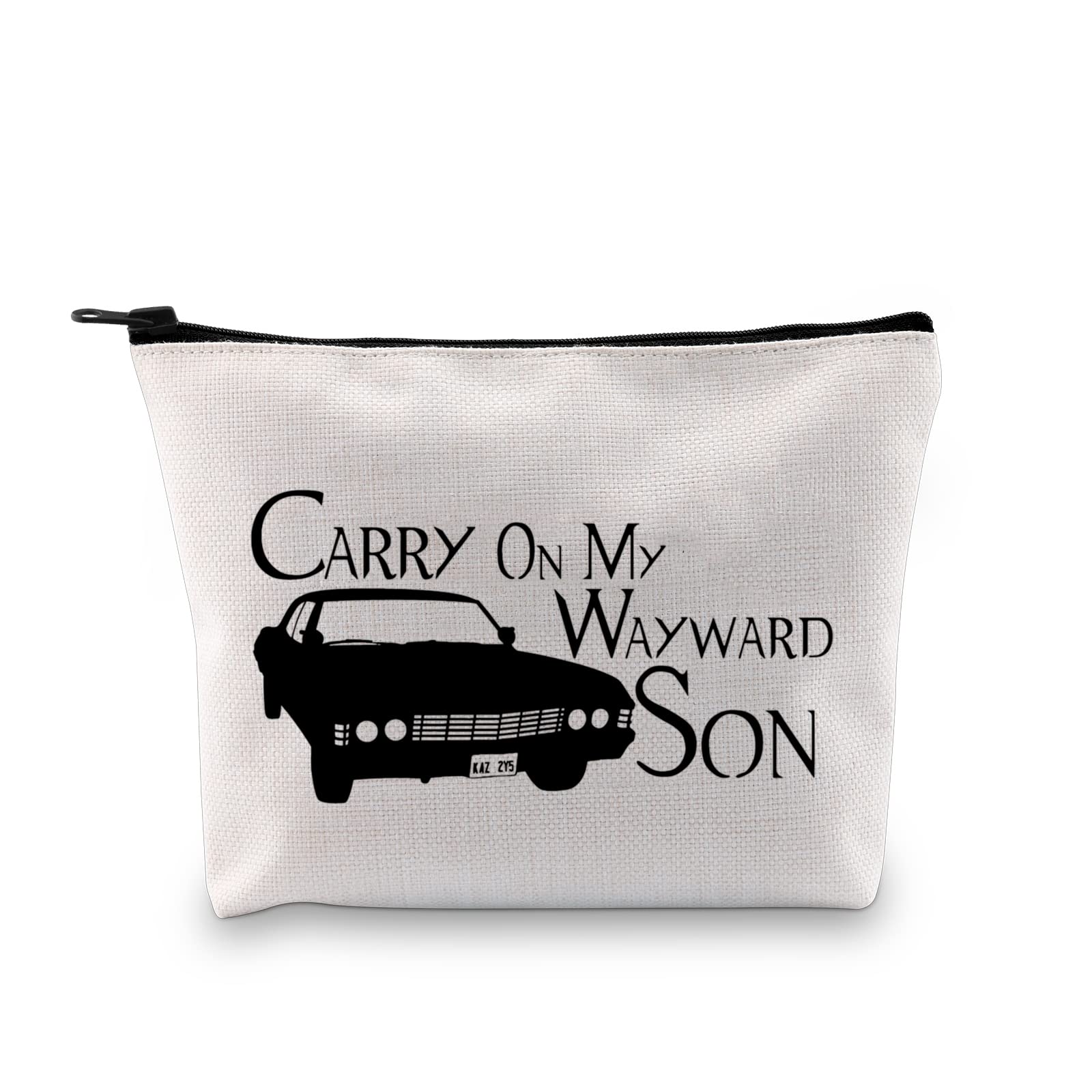 TV Show Inspired Carry On My Way Ward Son Makeup Cosmetic Bag for Fans BFF Gift (Carry On EU)