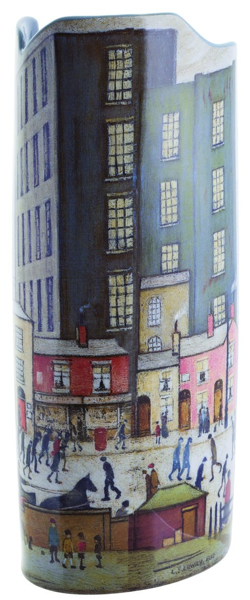 John Beswick Silhouettes d'art Vase - Lowry - Coming from the Mill