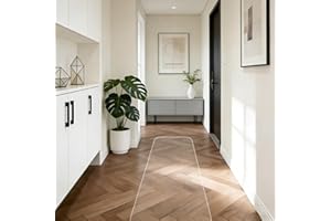 AHWEKR Plastic Kitchen Runner Rug 2.5ft x 12ft, Vinyl Floor Protector Mat Waterproof, Clear Carpet for Indoor Laundry Hallway