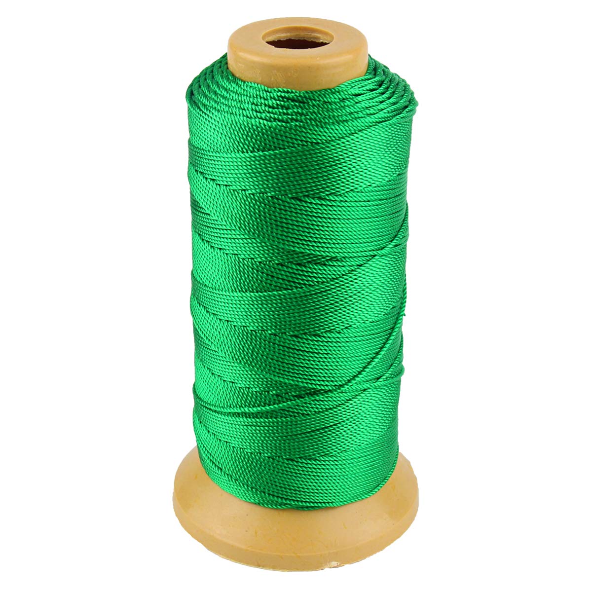 McFanBe 656 Feet Twisted Nylon Line Twine String Cord for Gardening Marking DIY Projects Crafting Masonry (1mm-656 feet, Green)