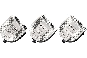 BESTBOMG Professional Animal 5-in-1 Adjustable Fine Blade Cut Length 0.7-3mm,Compatible with Wahl Arco,Bravura,Chromado,Creativa,Figura and Motion (3 PCS)