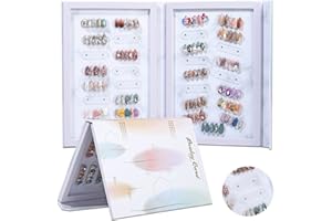 NMKL38 240 Magnetic Detachable Professional Nail Color Display Card Book Professional Nail Sample Chart Board with 240pcs Nail Tips for DIY Nail Art Salons