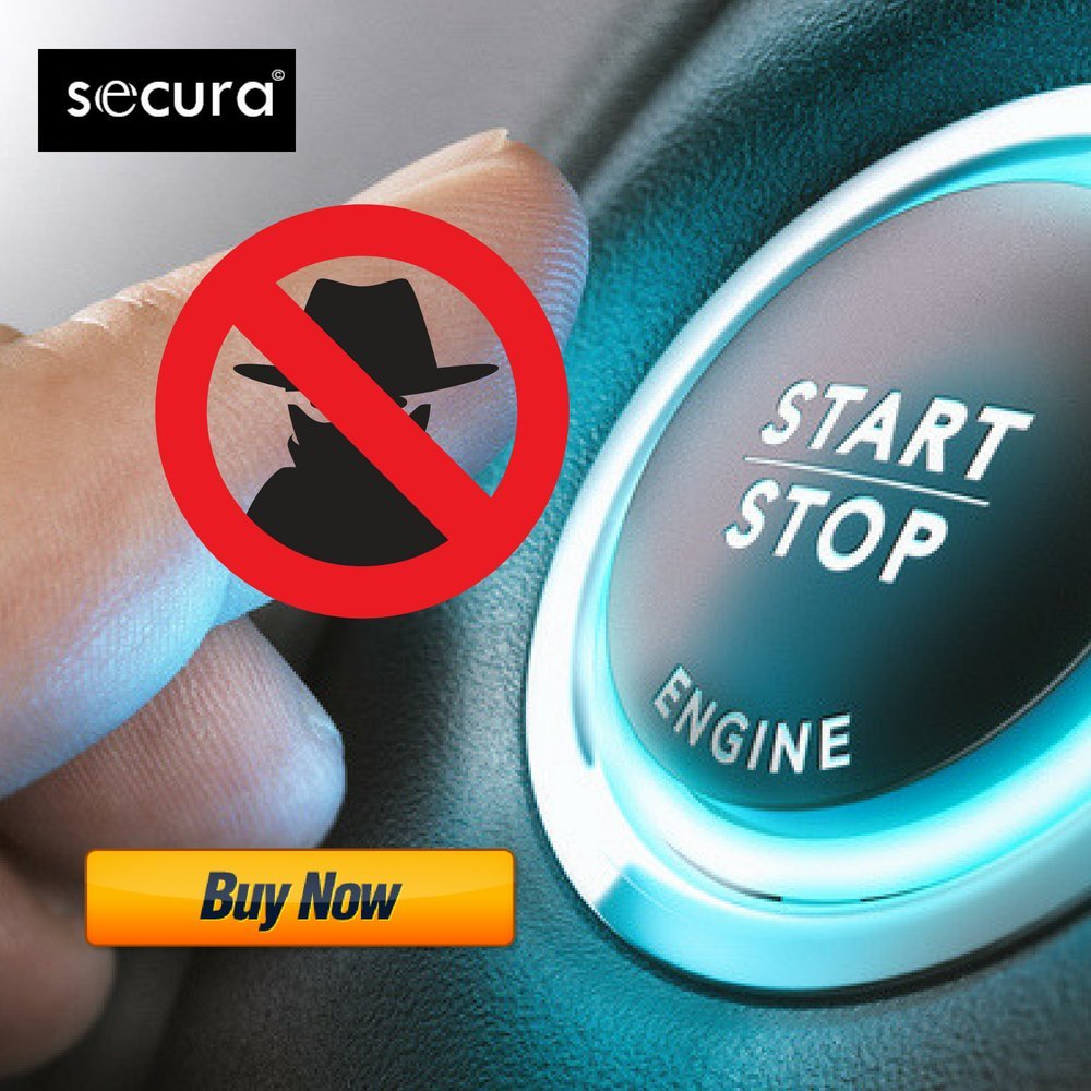 Secura Car Key Signal Blocker Case RFID Signals Blocking Large Guard Bag Blocking Pack Pouch Faraday Shielding For Car Key Signal Blocking Device Protector [Magnetic Closure] (Black) (Horizontal)