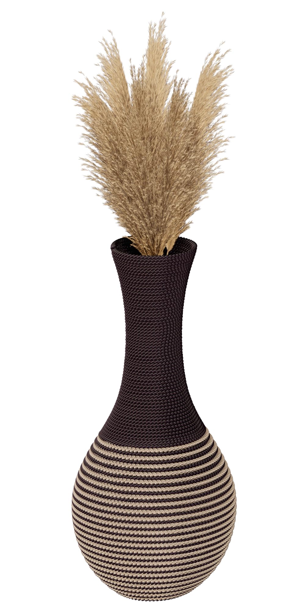 Photo 1 of Fllamo Rattan Woven Flower Vase,High Rattan Floor Vase Flower,Country Rustic Flower Vase Containers Farmhouse Home Decor Table Centerpieces Aesthetic