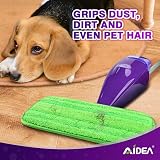 AIDEA 4pk Microfiber Mop Pads for Swiffer WetJet, Reusable Washable 11.6x5.5" view 5
