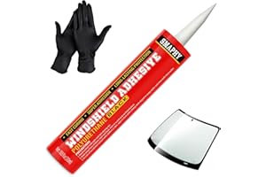 SMAPHY Polyurethane Windshield Adhesive, Fast Curing Formula and High Bond Strength Windshield Sealant Black, Vehicle and RV 