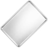 Winco Full Size Aluminum Commercial-Grade Sheet Pan | Large flat baking surface, Closed bead resists corrosion, Great for Cooking, Food Preparation and Restaurant Kitchens