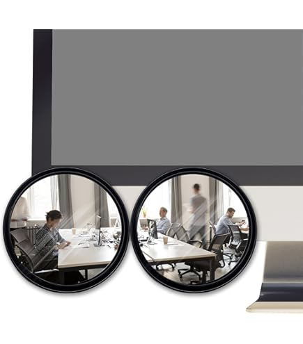 Cubicle Mirror 6Inch Convex Mirror Vase Cubicle Decor Desk Security Mirror To See Behind You Stylish Glass Rearview 1 Cubicle Mirror Silver