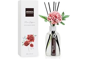 Aronica House Smell Good Products, Bulgarian Rose And Oud Diffuser, Room Fragrance Diffuser Flower Rose Scented, Office Desk Top Air Freshener, Pink Floral Stuff For Your Room Scent, Bathroom Perfume