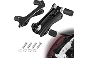 Mofun 4 Point Docking Hardware Kit with Docking Hardware Covers Compatible with Harley Touring Road King Street Road Electra Glide 2014-2025, Black, Quick Release