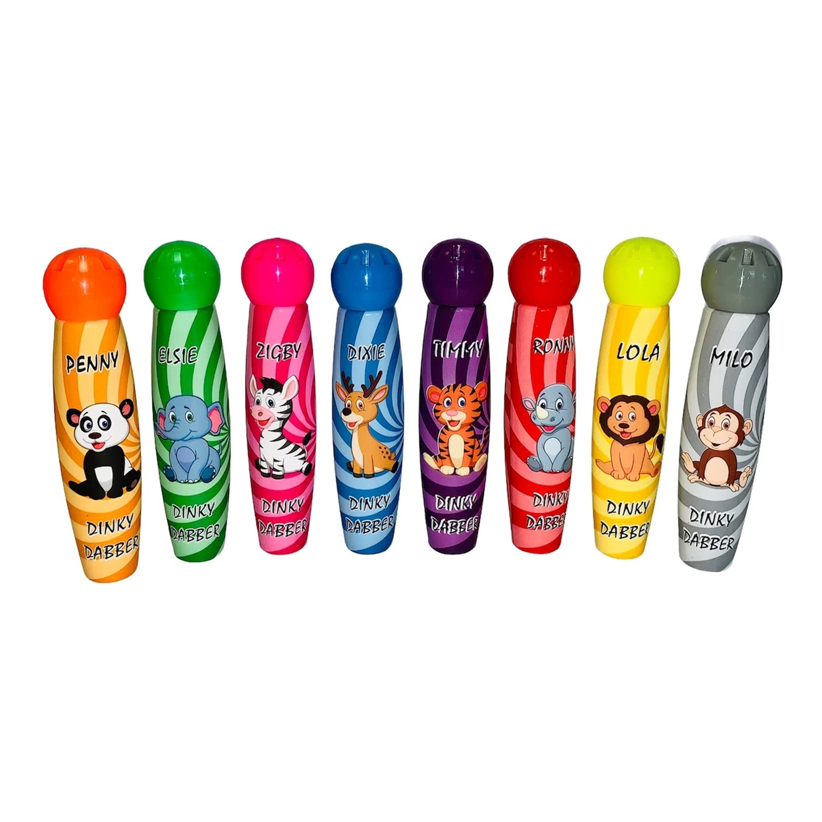 Thomas & Anca Club Supplies Ltd Dinky Bingo Dabbers Animal Themed Dabbers for Bingo Tickets 8 Pack