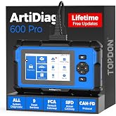 TOPDON ArtiDiag600 Pro OBD2 Scanner, Car Diagnostic Tool for All Systems | Code Reader Scan Tool with 9+ Reset Functions, FCA AutoAuth &amp; CAN-FD, Upgraded Version of AD600S/AD500, Lifetime Free Update