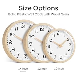 AKCISOT Wall Clock 14 Inch,Boho Large Wall Clocks