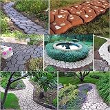 ausuky Garden Floor Path Maker Mould DIY Concrete Cement Stone Form Template view 7