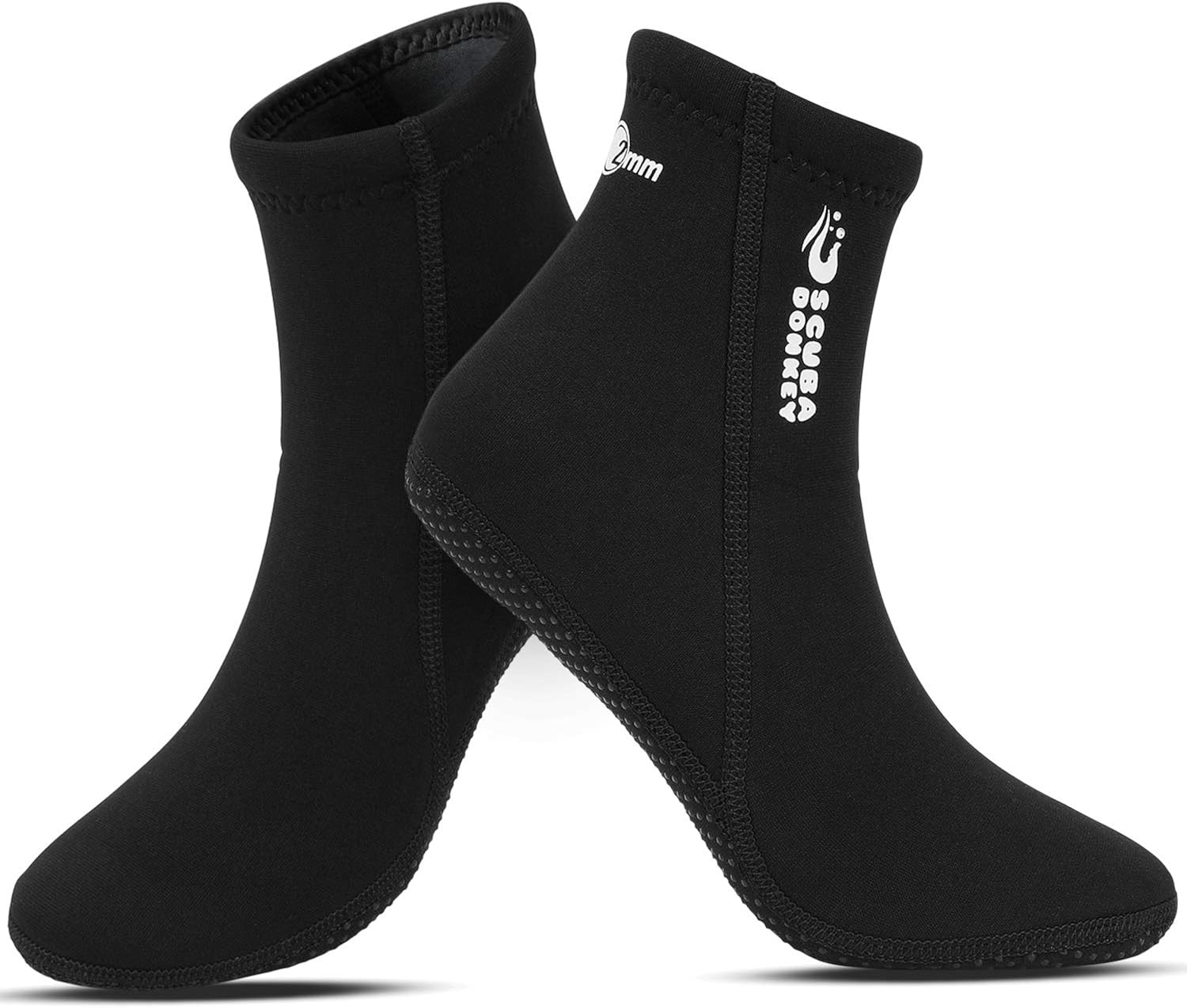 QKURT 2mm Neoprene Diving Socks, Wetsuit Sock for Scuba Diving