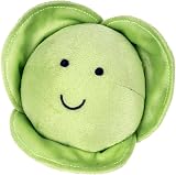 Petface Foodie Faces Fluffy Sprout Plush Dog Toy with Squeaker