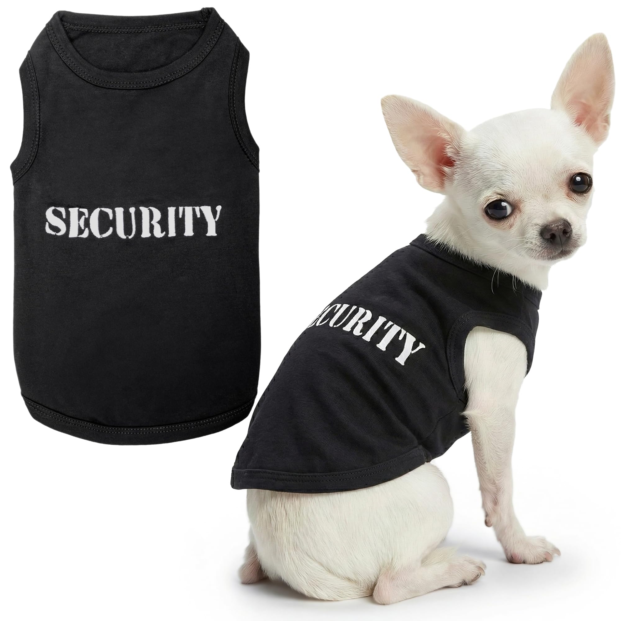 Parisian Pet Dog Cat Security Tee Embroidered T-Shirt, XX-Small