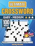 Easy - Medium Crossword Puzzle Books For Adults and