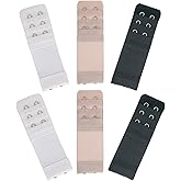 SAMGU Women's Bra Extenders 2 Hook / 3 Hook Comfortable Stretchy Bra Extension Strap