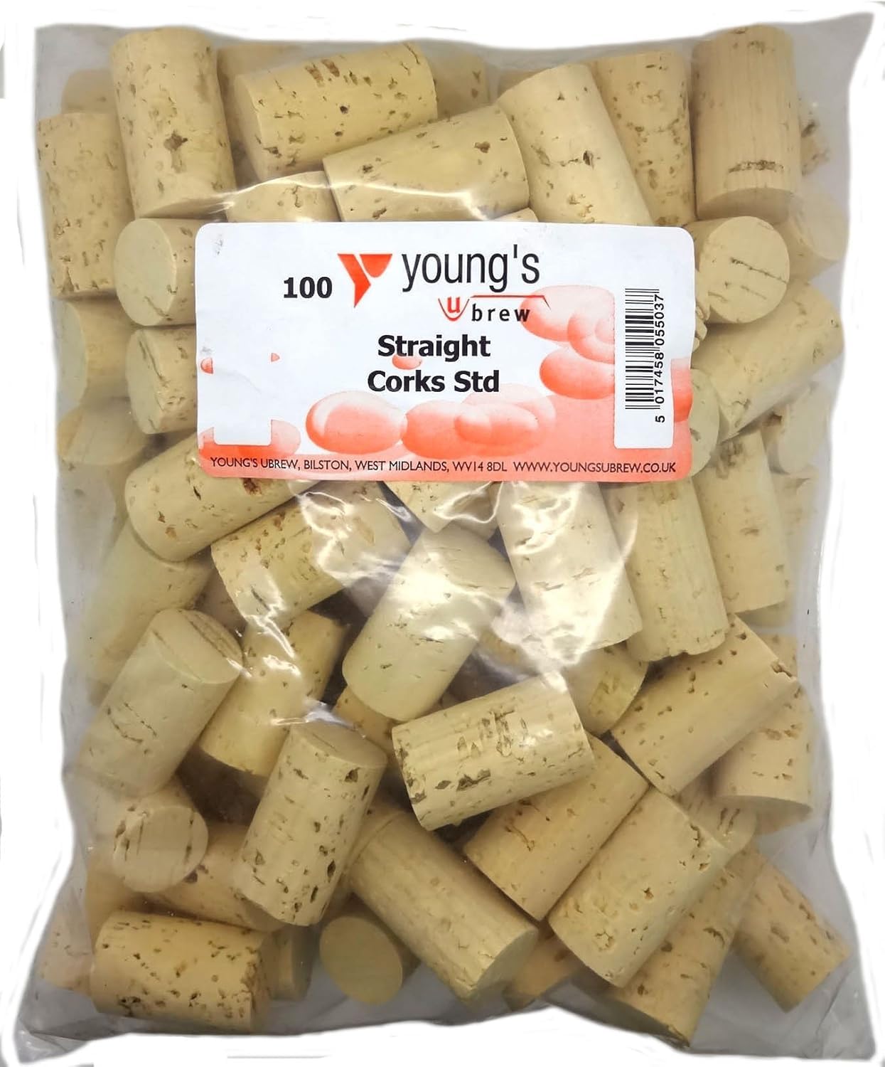 100 NEW PLAIN STRAIGHT CORKS FOR WINE HOME WINEMAKING