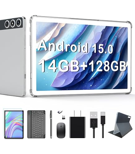 Amazon.com : KADYBE Android 14 Tablet 10 inch 128GB Storage 1TB