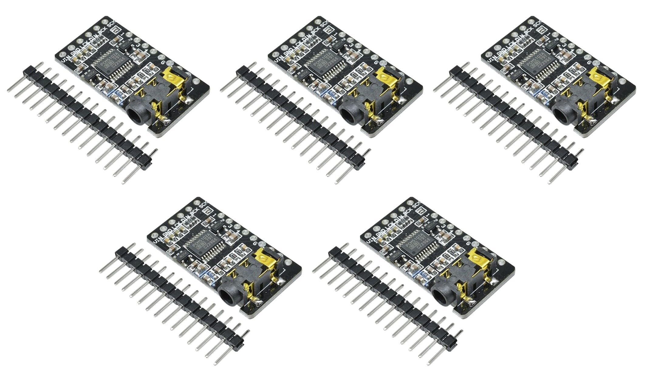 5 pcs PCM5102 Decoder, GY-PCM5102, I2S Interface Player, Digital Audio PCM5102A