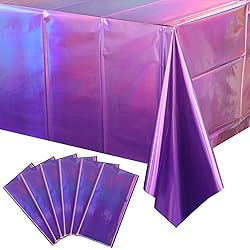 6 Pack Ombre Iridescent Pink and Purple Plastic