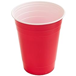 Red Cups - Party Cups - Disposable Plastic Cups [16