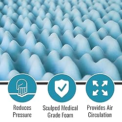 DMI 2-Inch Foam Mattress Topper, Egg Crate Foam Pad