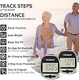 Pingko Walking Pedometer Steps Distance Calories Fitness Tracker view 3