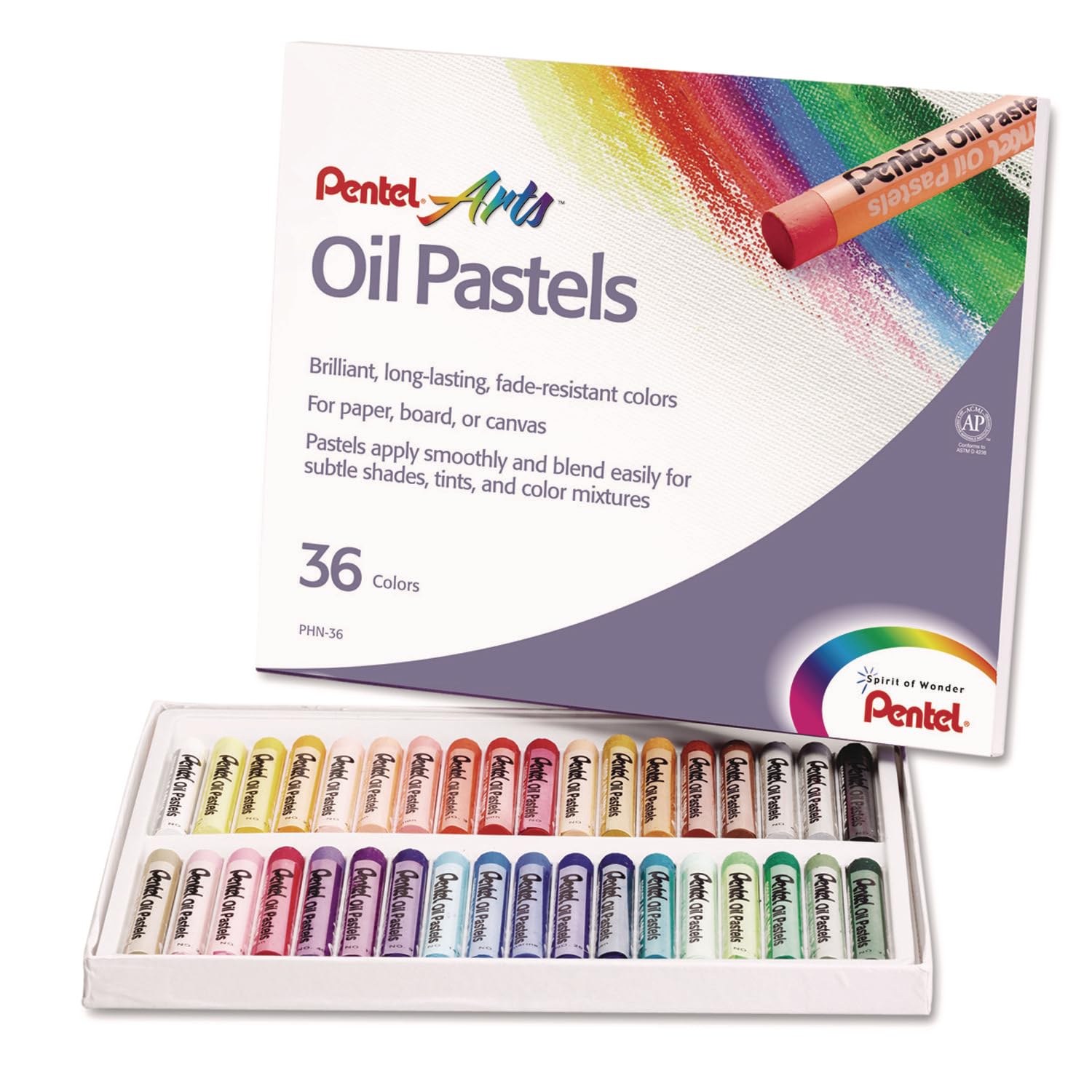Pentel Oil Pastels - Set 36 | Mixed PHN4-36