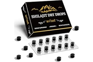 KTINTAR 30,000 MG Shilajit Tablets, Pure Himalayan Shilajit Tablets, High Potency, Organic & Natural, Rich in Fulvic Acid and 85+ Trace Minerals, for Enhanced Energy, Immune Support and Metabolism, 55 Count