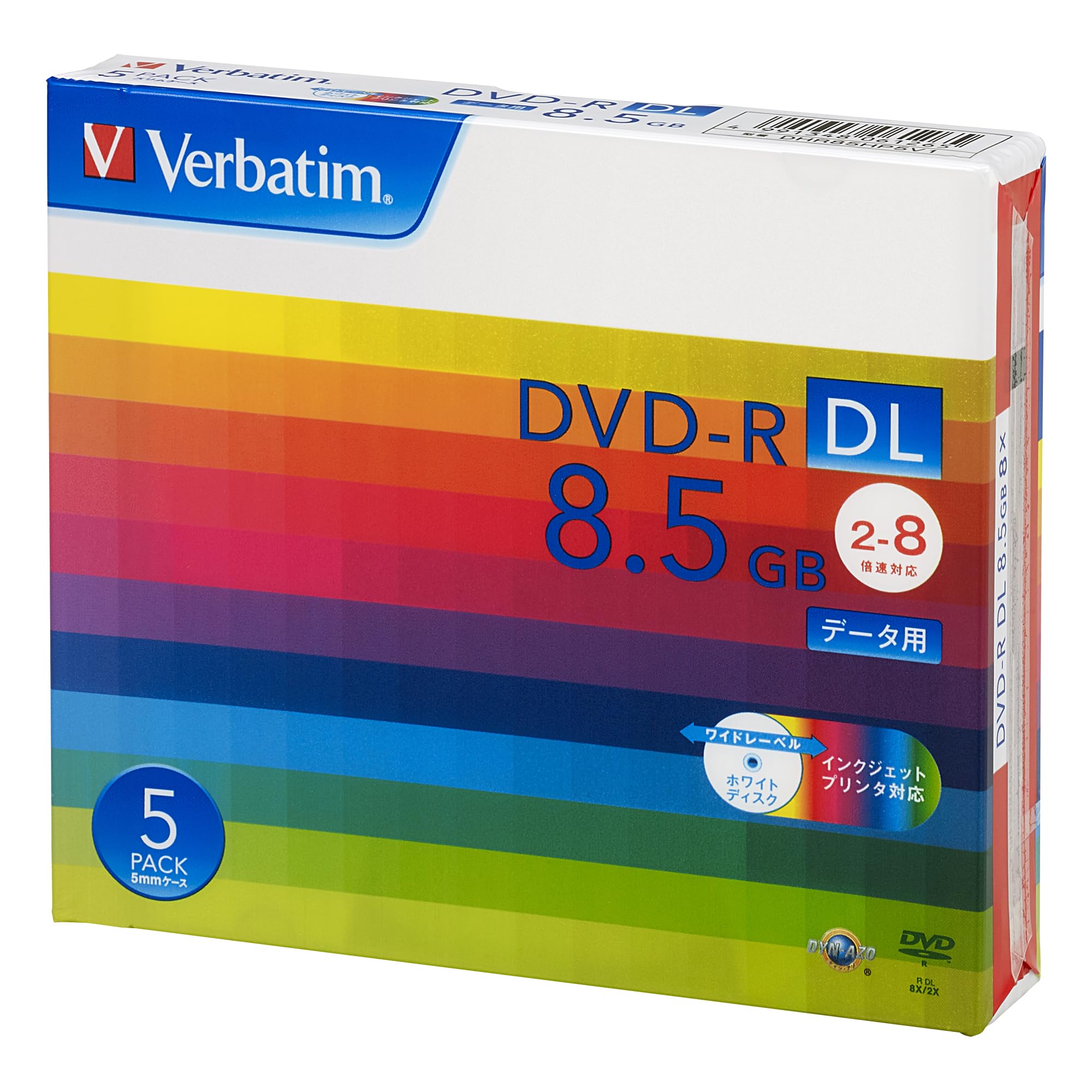 Verbatim 1回記録用 DVD-R DL 8.5GB ホワイトプリンタブルの商品画像