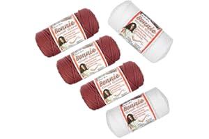 Bonnie Macrame Cord - 5 Pack, 4 MM, White Wine - 100 Yard Length