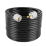 Superbat CB Coax Cable RG8X Coaxial Cable 50ft, UHF