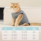 Avont 2 Pack Cat Recovery Suit Kitten Onesie After Surgery Cherry Strawberry M view 6