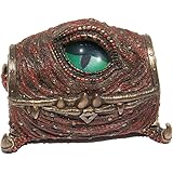 Mimic Chest Dragon Eye Trinket Box, 6.25 Inch Long