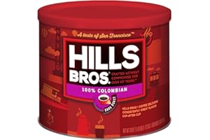Hills Bros Donut Shop Ground Coffee, Dark Roast, 24 Oz. Can - Slightly Sweet, Smooth Coffee Taste
