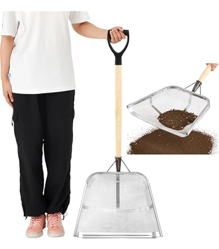 Lot De 4 Tamis De Jardin En Acier Inoxydable - Mailles 2,0 / 2,8 / 3,8 / 5,0 Mm - Avec Poignée, Pour Terre, Compost, Sable - 7