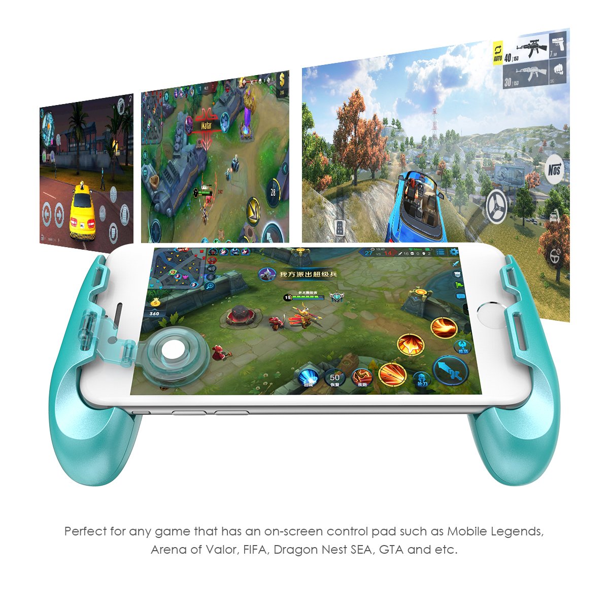 GameSir F1 Mobile PUBG Joystick Controller Grip Case for Smartphones, Mobile Phone Gaming Grip with Joystick, Controller Holder Stand Joypad with ... GameSir F1 Mobile PUBG Joystick Controller Grip Case for Smartphones, Mobile Phone Gaming Grip with Joystick, Controller Holder Stand Joypad with ... -