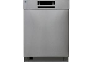 Kenmore 22-14595 24" Built-In Dishwasher - UltraWash, SmartWash, Sanitize Rinse, SmartDry and Leak Detection - 14 Place Settings - 51 DBA - ENERGY STAR Certified - 24" - Stainless Steel